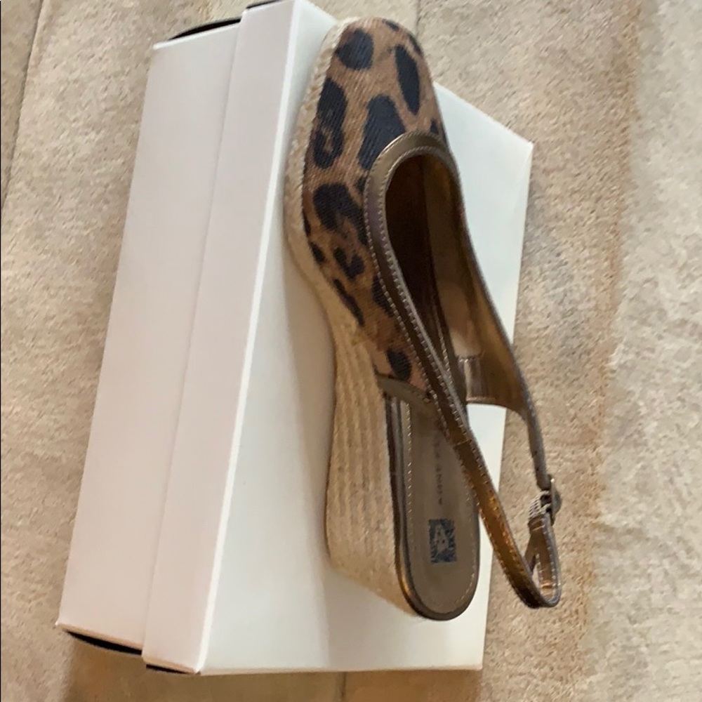 Anne Klein Leopard Wedges